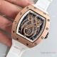 Copy Richard Mille RM 19-01 Rose Gold White Rubber Spider Face Watch (3)_th.jpg